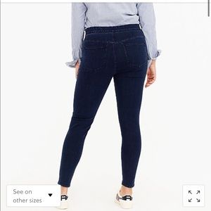 Pull-on toothpick jean in indigo